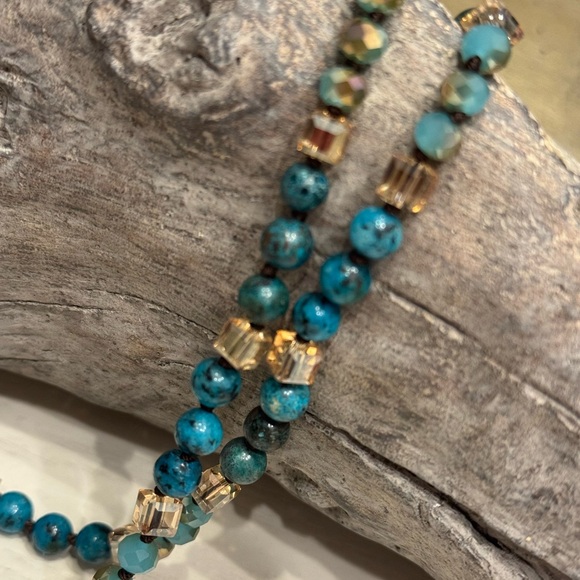 LONG FASHION STONE NECKLACE - Picture 7 of 8